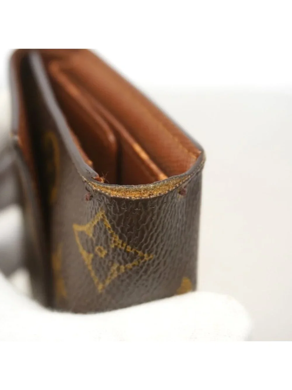 Louis Vuitton Trifold Wallet Monogram Porte Tresor International Brown